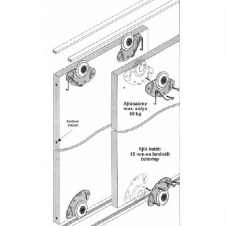SMART2 SZERELVÉNY TEHERBIRÁS: 50KG ALUMÍNIUM