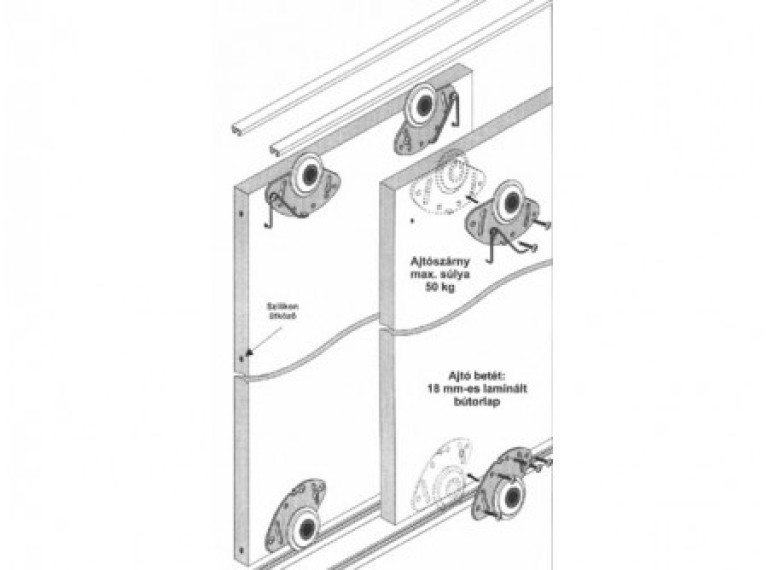 SMART2 SZERELVÉNY TEHERBIRÁS: 50KG ALUMÍNIUM
