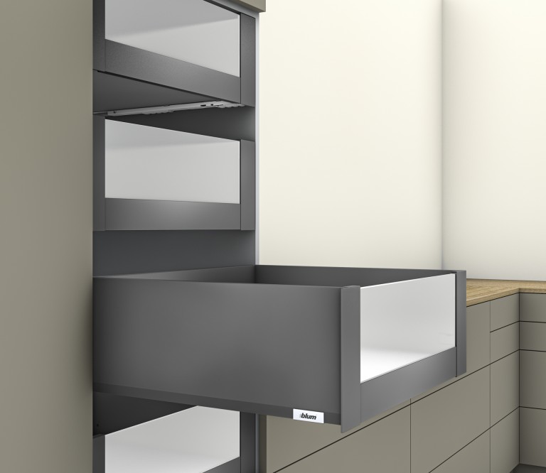 MERIVOBOX BELSŐ FIÓK 192mm MAGAS TELI ÜVEGGEL 600mm SZÉLESSÉGIG